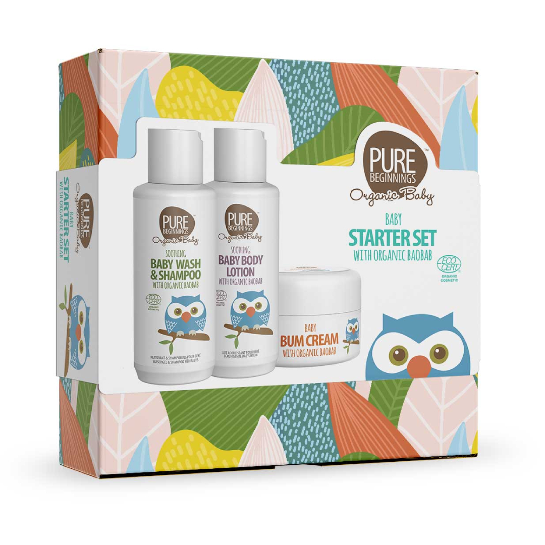 Pure Beginnings Organic baby starter set with organic baobab