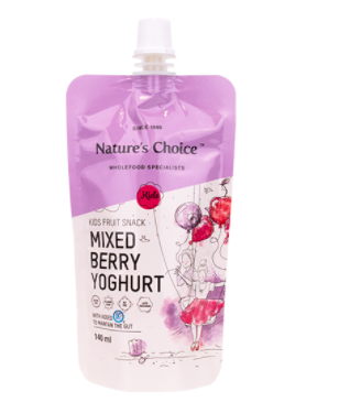 Nature's Choice Kids Fruit Snack Mixed Berry Yoghurt 140ml