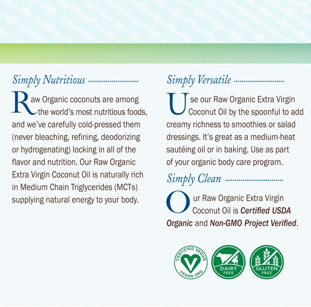 Garden of Life Organic Extra Virgin Coconut Oil - Unrefined Cold Pressed 414ml - Image 3