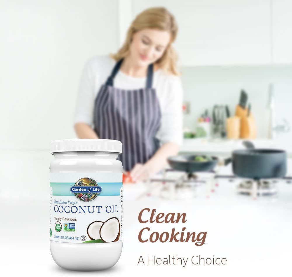 Garden of Life Organic Extra Virgin Coconut Oil - Unrefined Cold Pressed 414ml - Image 5