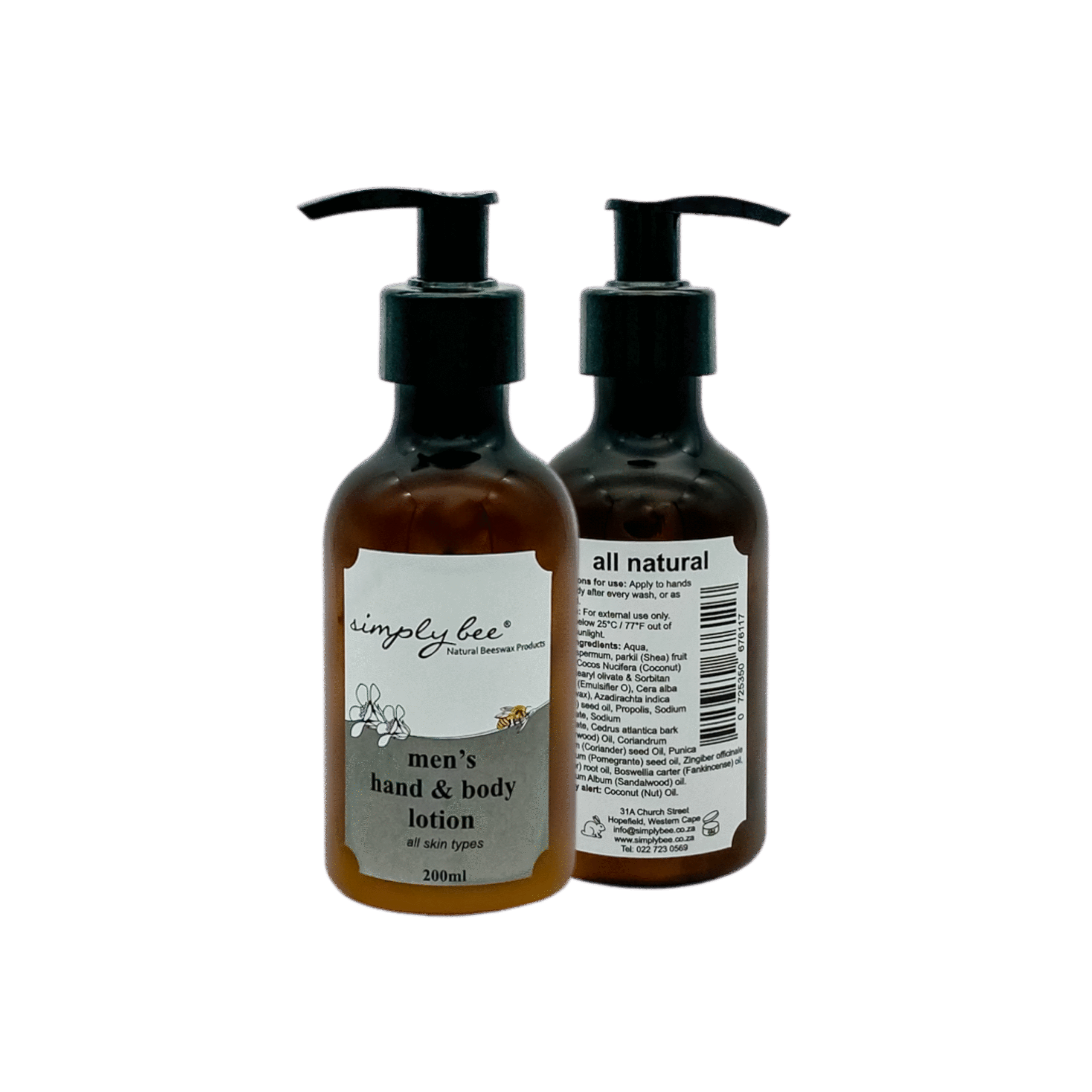 Simply Bee Men’s Hand and Body Lotion 200ml - Image 2