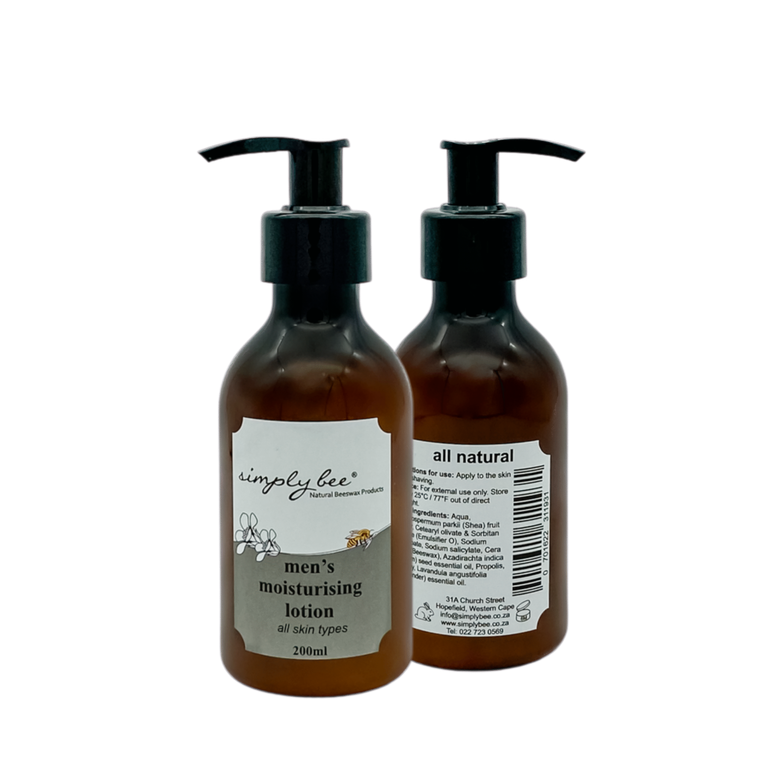 Simply Bee Men’s Moisturising Lotion – 200ml - Image 2