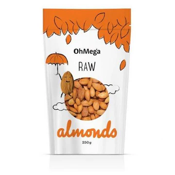 OhMega Almonds Raw 250g - Image 2